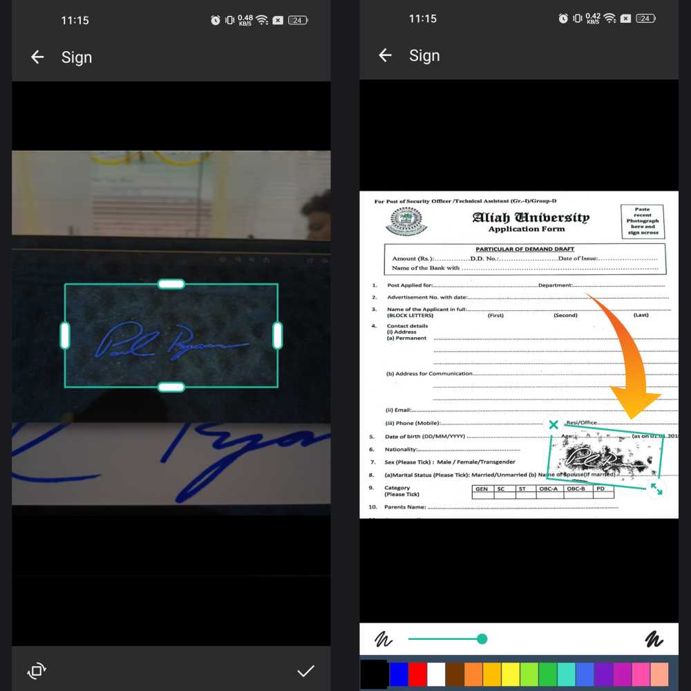 Add Signature On Document